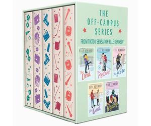 Off-Campus Series 5 Books Sprayed Edge Collection Box Set By Elle Kennedy (The Deal, The Mistake, The Score, The Goal & The Legacy)