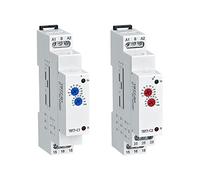 Off Delay Electronic Time Relay 220 Voltage 220v 10 Groups of Setting Range 0.1s-10 Days 1Pcs(Orange Knob,TBT7-C2-200-240VAC)