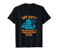 Off Duty I’m Basically A Hibernating Bear Trucker Graphic T-Shirt