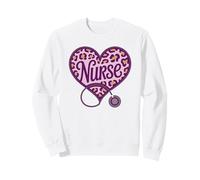 Off Duty Nurse Life Love Valentine Heart Appreciation Sweatshirt
