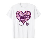 Off Duty Nurse Life Love Valentine Heart Appreciation T-Shirt