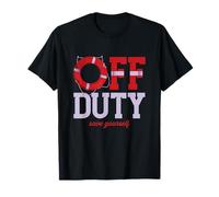 Off Duty Save Yourself | Lifeguards Life Ring | Swimming T-Shirt