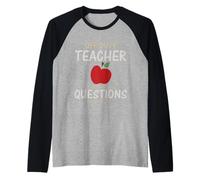 Off Duty Teacher Do Not Ask Me Any Questions Until August Raglan Baseball Tee