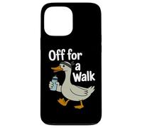 Off For A Walk Duck Exercise Walking Humor Goose Case for iPhone 13 Pro Max