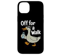 Off For A Walk Duck Exercise Walking Humor Goose Case for iPhone 14 Plus