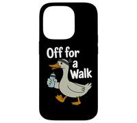 Off For A Walk Duck Exercise Walking Humor Goose Case for iPhone 14 Pro