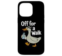 Off For A Walk Duck Exercise Walking Humor Goose Case for iPhone 14 Pro Max