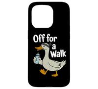 Off For A Walk Duck Exercise Walking Humor Goose Case for iPhone 15 Pro