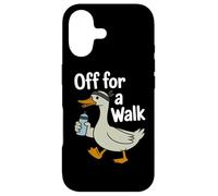Off For A Walk Duck Exercise Walking Humor Goose Case for iPhone 17