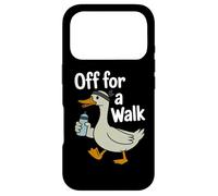 Off For A Walk Duck Exercise Walking Humor Goose Case for iPhone 17 Pro