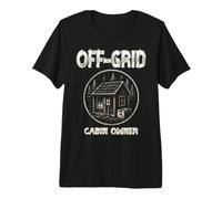 Off-Grid Cabin Owner Nature Lover Forest Cottage Solar Power Premium T-Shirt