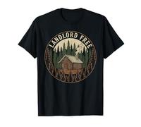 Off-Grid Enthusiast Landlord-Free Cabin Homesteading T-Shirt