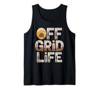 Off Grid Life Cabin Nature Outdoor Design Tank Top
