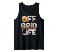 Off Grid Life Cabin Vintage Nature Design Tank Top