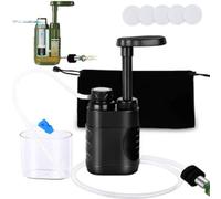 Off Grid Water Pump - Portable High-Power Water Pump, Off Grid Water Filter No Electricity Needed, Removes 99.99% Microorganisms, 5,000 Liters & Flow Rate 1400 Ml/Min,Clean Drinking Water Anytime (B)