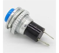 OFF-Momentary ON 0.5A 250VAC Remote Control Push Button Switch 10mm 6Pcs(Blue)