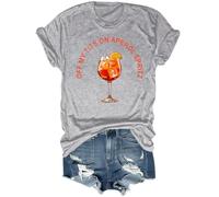 Off My Tit On Aperol Spritz T-Shirt, Aperol Spritz Shirt, Off My Tit On Aperol Spritz Shirt Grey