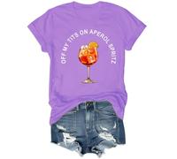 Off My Tit On Aperol Spritz T-Shirt, Aperol Spritz Shirt, Off My Tit On Aperol Spritz Shirt Light Purple