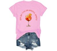Off My Tit On Aperol Spritz T-Shirt, Aperol Spritz Shirt, Off My Tit On Aperol Spritz Shirt Pink