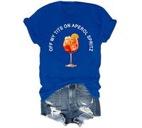 Off My Tit On Aperol Spritz T-Shirt, Aperol Spritz Shirt, Off My Tit On Aperol Spritz Shirt Royal Blue