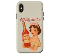 Off My Tits On Sarti Rosa Spritz Italian Cocktail Vintage Case for iPhone X/XS