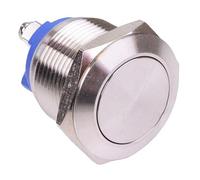 Off-(On) Momentary 19mm Stainless Steel Vandal Resistant Push Button Switch 2A SPST Screw