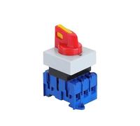 Off-ON Panel DIN Rail Mounting 3/4P 690V 25/32/40/63/80/100A Isolator Switch Padlock Disconnect Replace LW30(3P,25v)
