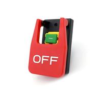 Off-On Red Cover Emergency Stop Push Button Switch 16A Power-Off/Undervoltage Protection Electromagnetic Start Switch IDGTTLDF