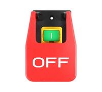 Off-On Red Cover Emergency Stop Push Button Switch 16A Power-Off/Undervoltage Protection Electromagnetic Start Switch IDGTTLDF