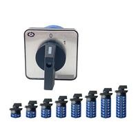 OFF-ON Two Positions LW26 32A 6Poles 24 Terminals Changeover Cam Switch Rotary Selector LW28-32 YMW26