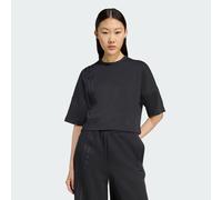 Adidas Originals Off Placed 3 Stripes Short Sleeve T-shirt Black M Women