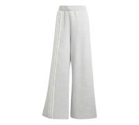 Off Placed 3-Stripes Wide Pant- female- Adidas- Training Trousers & Tights- Gray- S- Sport S