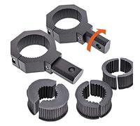 Off-Road ATV UTV Light Bar Mounts Mounting Bracket Bar Clamp Kits [1"/1.5"/1.75"/2" Inch] [360-Degree] [2 x Stud Size] [Aluminium] [2 Unit] Bull Bar Roll Bar Clamp Roll Cage Clamps Mount for ATV UTV