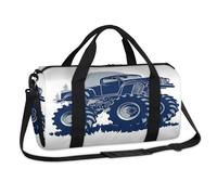 Off Road Bigfoot Car Sports Duffel Bags Weekend Overnight Bag Casual Tote Holdall Travel Gym Luggage Duffel Bag for Kids Girls Boys Women Men