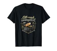 Off-Road Evangelist Vintage Biker Badge Graphic T-Shirt