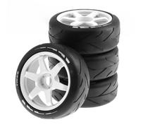 Off-Road For Buggy Tire For HPI For HSP For ARRMA 1/8 Rc Assembly | 4PCS rc off-road For buggy tires with 17mm hex provide grip and stable cornering on the dirt tracks. RC Tires Hub Wheel
