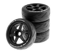 Off-Road For Buggy Tire For HPI For HSP For ARRMA 1/8 Rc Assembly | 4PCS rc off-road For buggy tires with 17mm hex provide grip and stable cornering on the dirt tracks. RC Tires Hub Wheel