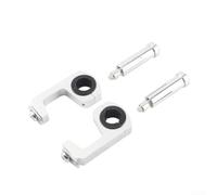 Off-Road Hand Guard Bracket Silver Aluminum Metal | compatibility, dirt bike for mx for atv for quad, secure mounting bracket, windproof debris shield