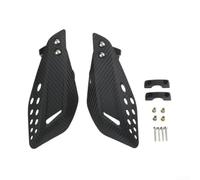 Off-Road Hand Protectors for Motorcycle Handlebars - Windproof Shield ABS Plastic Aluminum Alloy Racing Motocross for enduro Trials Supermoto(Black)