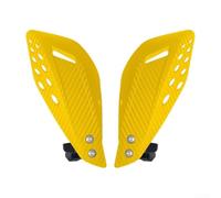 Off-Road Hand Protectors for Motorcycle Handlebars - Windproof Shield ABS Plastic Aluminum Alloy Racing Motocross for enduro Trials Supermoto(yellow)