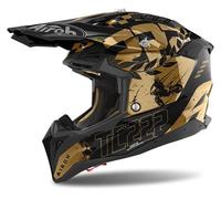 Airoh Aviator 3 TC 222 The Legend Motocross Helmet, black-gold, size XS