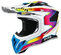 Airoh Aviator Ace 2 cross helmet Sunrise gloss white rainbow