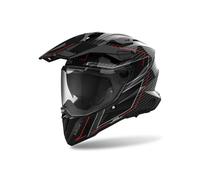 Airoh Commander 2 Carbon Stylish, adventure helmet XS Black/Red