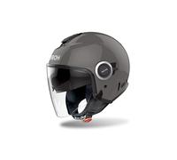 Airoh Helyos Plain Open Face Scooter Helmet Jet Motorcycle Lid Double Visor