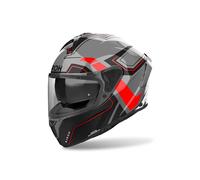 Airoh Spark 2 Dart Helmet, black-grey-red, size M for Men