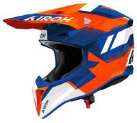 Airoh Wraaap Vision Motocross Helmet, white/blue/orange, size XL (61/62)