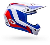 Bell MX-10 MIPS Dyno Motocross Helmet, white-red, size S for Men