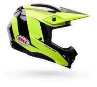 Bell MX-10 MIPS Talon Motocross Helmet, black-yellow, size L for Men