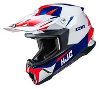 HJC C50 Slide Motocross Helmet, white-red-blue, size 2XL for Men