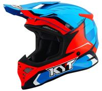 KYT Skyhawk Glowing Motocross Helmet, blue/orange/black, size M (57/58)
